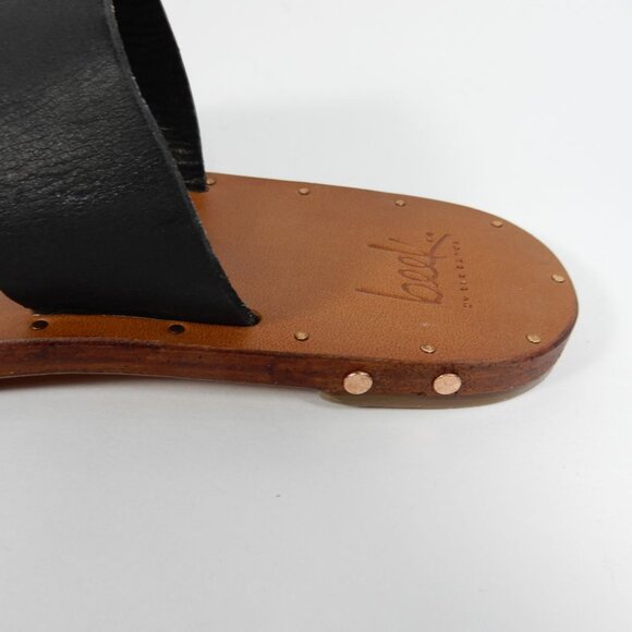 Beek Finch Toe Ring SANDALS Size 6 Flat Black Leather NEW $280 - Picture 8 of 10